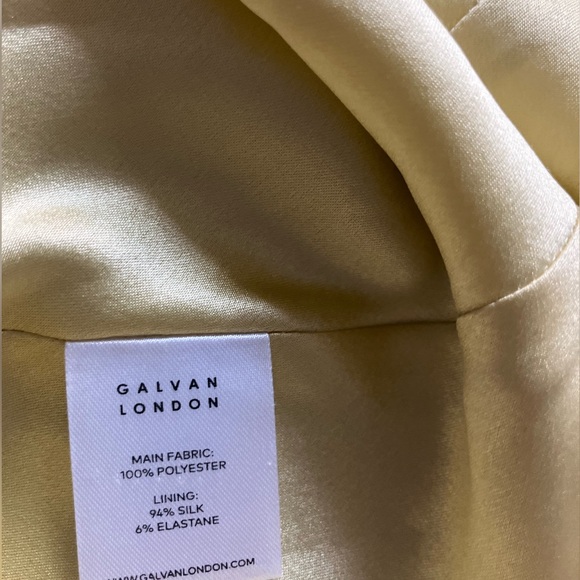 Galvan London silky lime dress - Picture 9 of 10